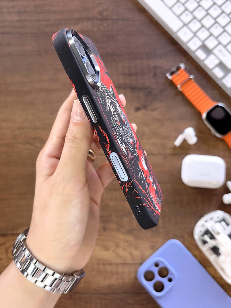 iPhone 17 Kılıf MagSafe Uyumlu Hayvan Figürlü Premium Kapak Kılıf SOO-740 - 23