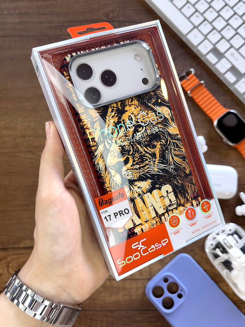 iPhone 17 Pro Kılıf MagSafe Uyumlu Hayvan Figürlü Premium Kapak Kılıf SOO-740 - 12