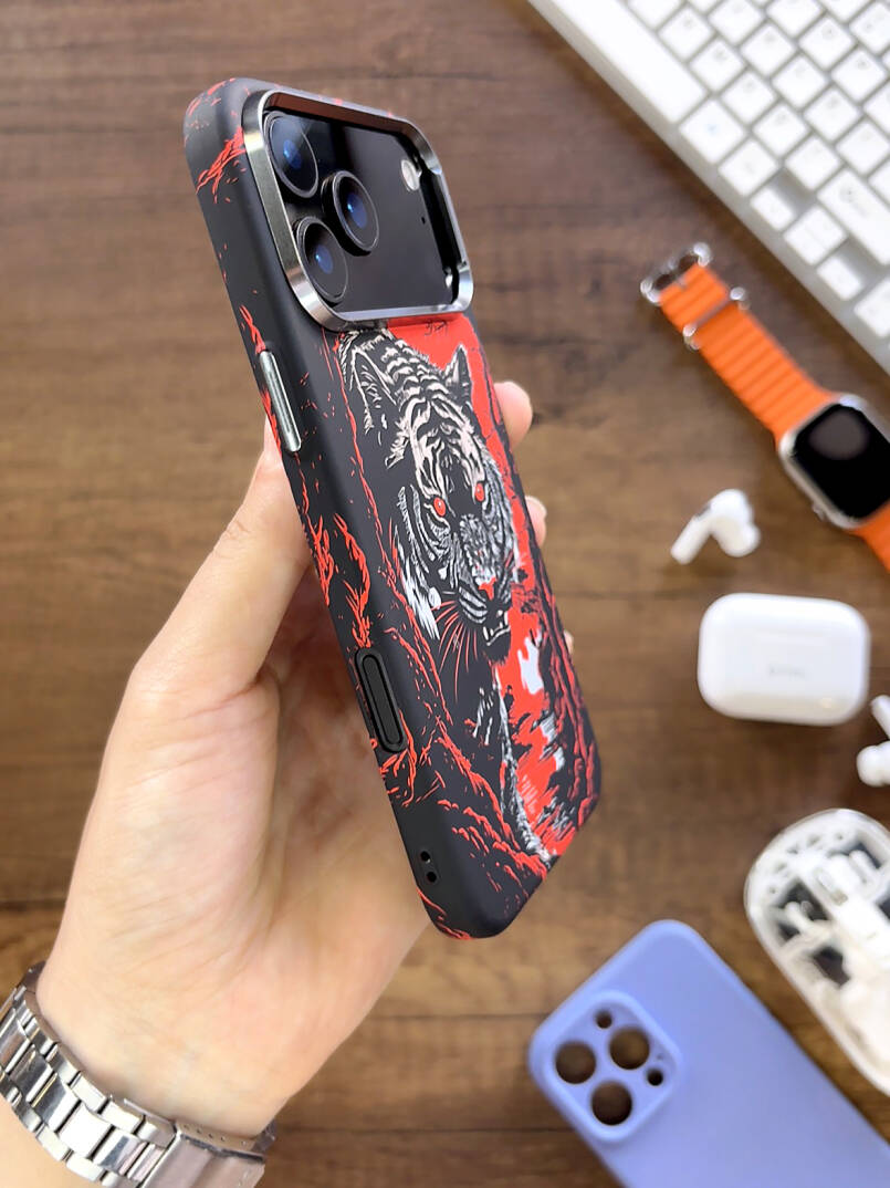 iPhone 17 Pro Kılıf MagSafe Uyumlu Hayvan Figürlü Premium Kapak Kılıf SOO-740 - 17