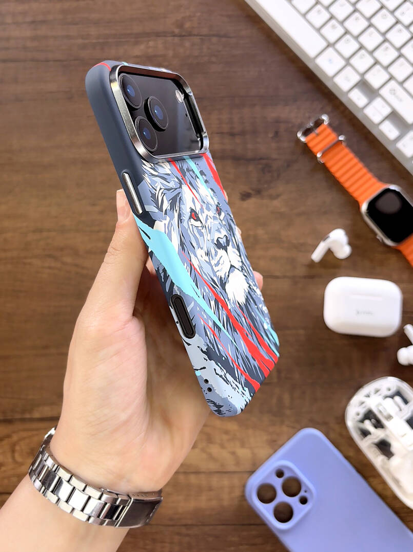 iPhone 17 Pro Kılıf MagSafe Uyumlu Hayvan Figürlü Premium Kapak Kılıf SOO-740 - 29