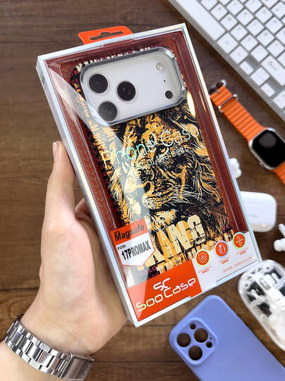 iPhone 17 Pro Max Kılıf MagSafe Uyumlu Hayvan Figürlü Premium Kapak Kılıf SOO-740 - 12
