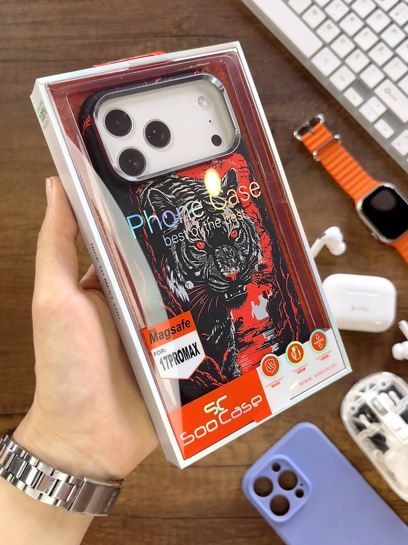 iPhone 17 Pro Max Kılıf MagSafe Uyumlu Hayvan Figürlü Premium Kapak Kılıf SOO-740 - 24