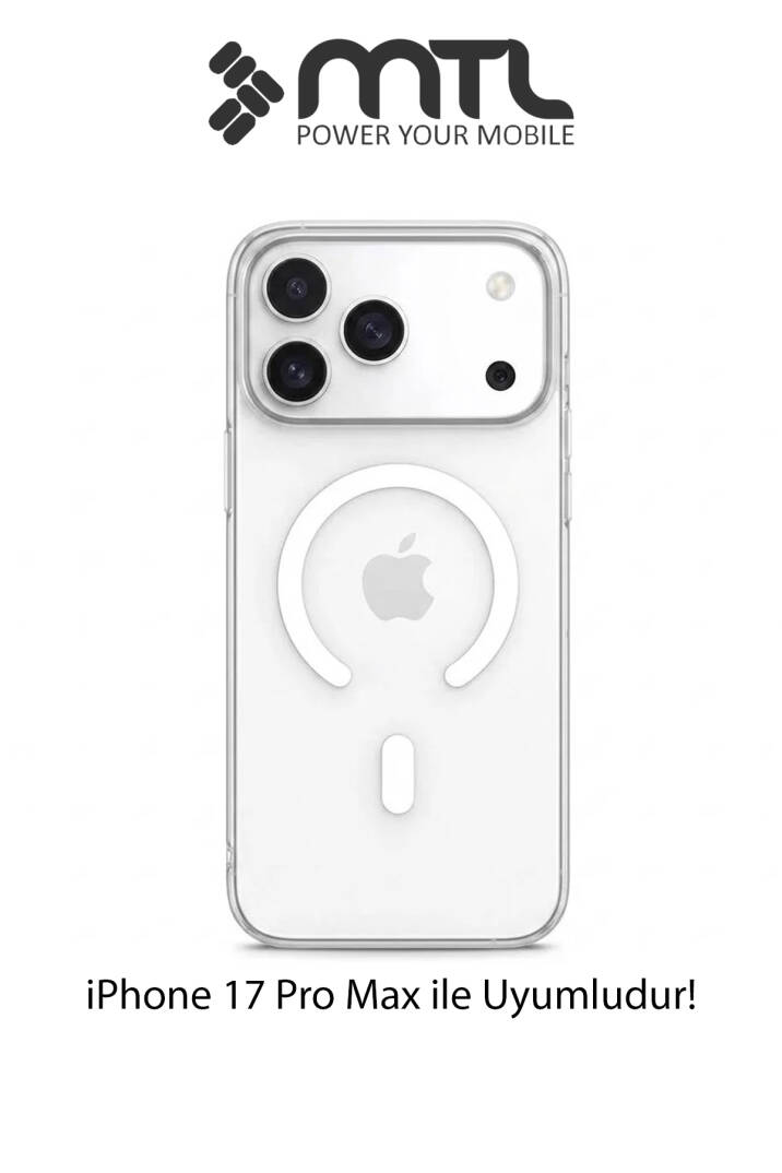 iPhone 17 Pro Max Uyumlu Animasyonlu Şeffaf Magsafe Şarj Destekli Sararmayan Sert Origin Kılıf - 1