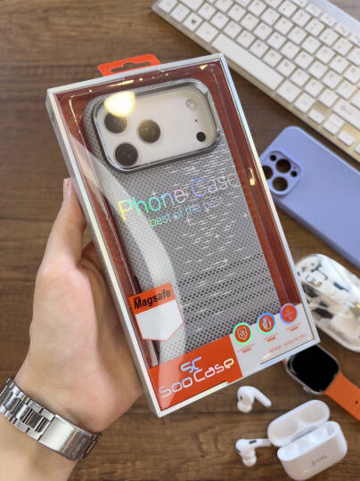 iPhone 17 Pro Max Uyumlu Premium Desenli Sert Magsafe Kılıf Kapak SOO-610 - 36