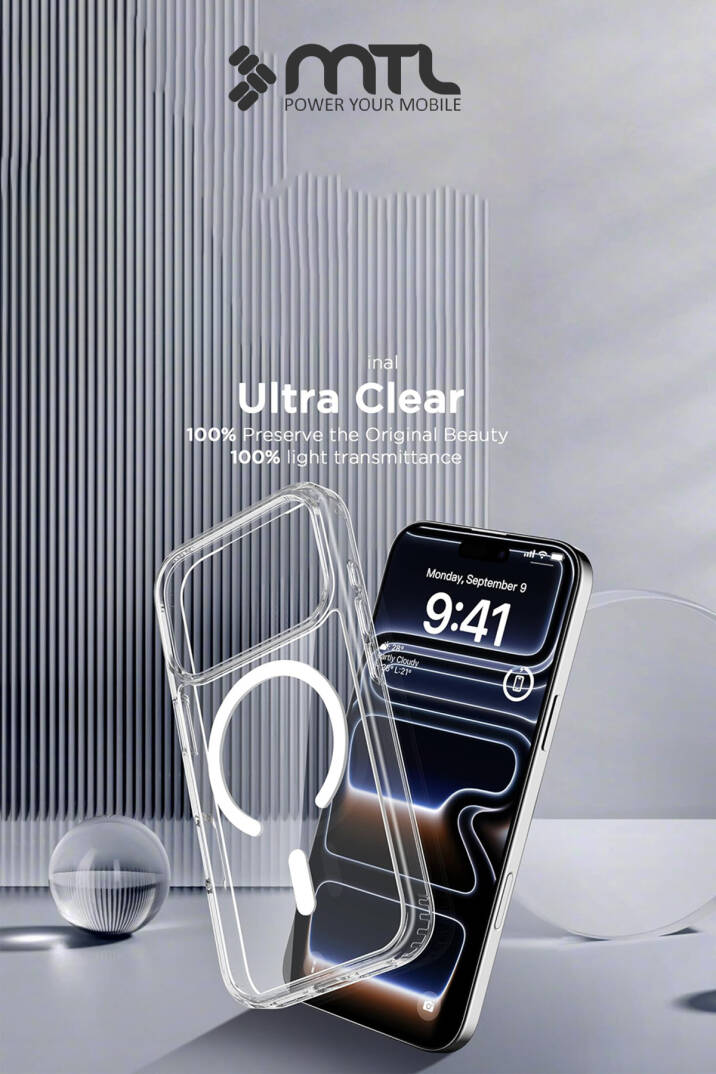 iPhone 17 Pro Max Uyumlu Şeffaf Magsafe Kılıf MTL SAFE - 5