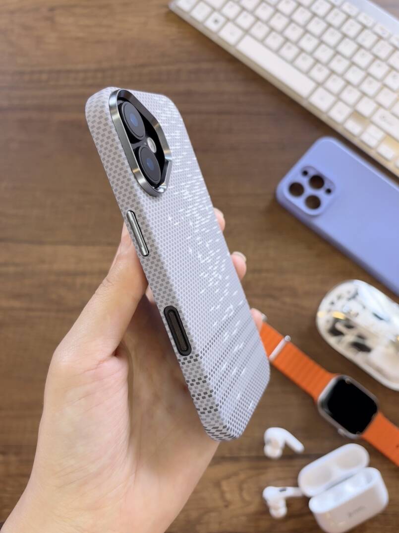 iPhone 17 Uyumlu Premium Desenli Sert Magsafe Kılıf Kapak SOO-610 - 34
