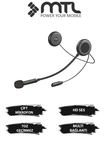 Kask İçi Bluetooth Kulaklık -Otomatik Cevaplama Universal iOS & Android Destekli MT-A962