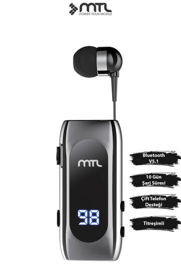 Makaralı Bluetooth Kulaklık Digital Göstergeli Çift Telefon Destekli MT982