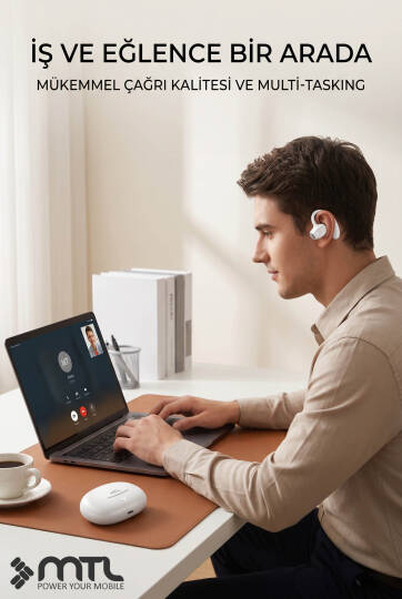 OWS Klipsli Kablosuz BT v5.4 + EDR + ANC Kulak Üstü Premium Sporcu Kulaklığı MT930 - 5