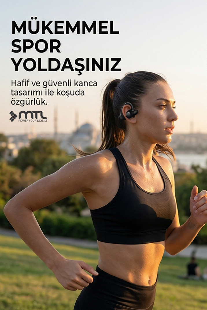 OWS Klipsli Kablosuz BT v5.4 + EDR + ANC Kulak Üstü Premium Sporcu Kulaklığı MT930 - 11