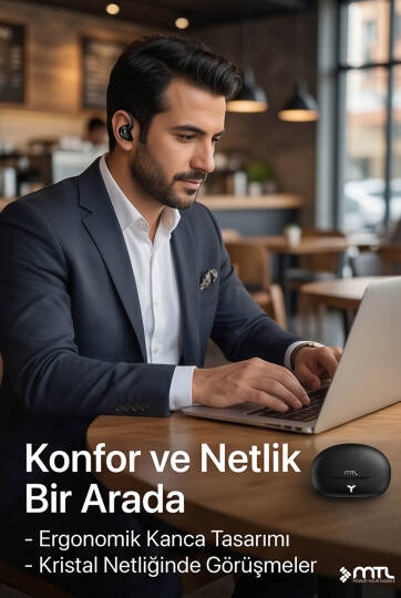 OWS Klipsli Kablosuz BT v5.4 + EDR + ANC Kulak Üstü Premium Sporcu Kulaklığı MT930 - 13