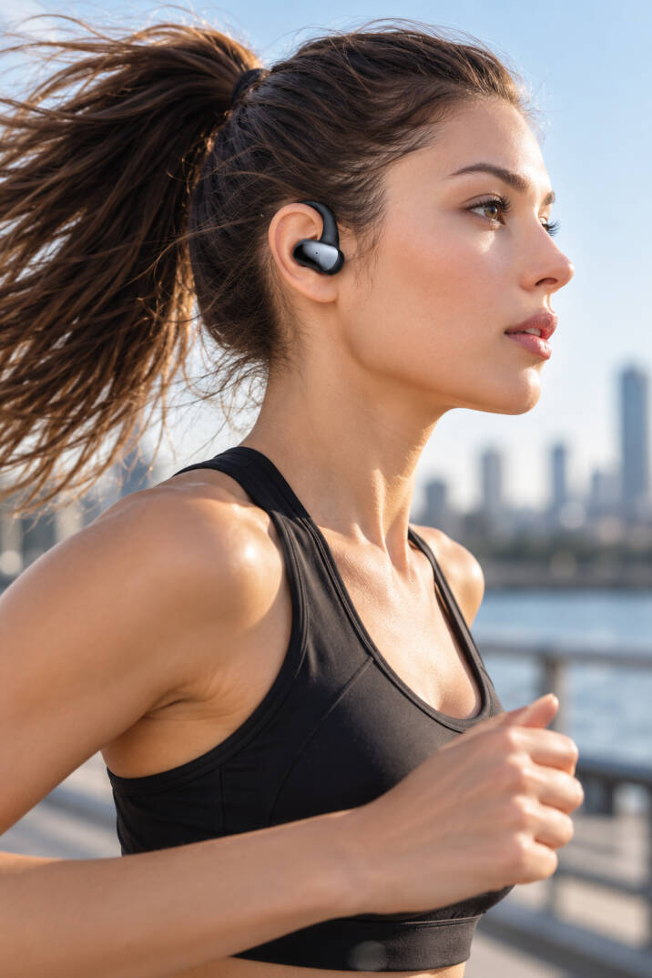 OWS Sporcu Kablosuz Bluetooth Kulaklık Kulak Üstü Ultra Konforlu Air Conduction Tipi MT934 - 13