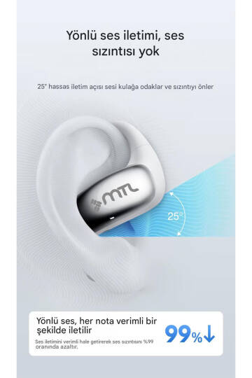OWS Sporcu Kablosuz Bluetooth Kulaklık Kulak Üstü Ultra Konforlu Air Conduction Tipi MT934 - 18