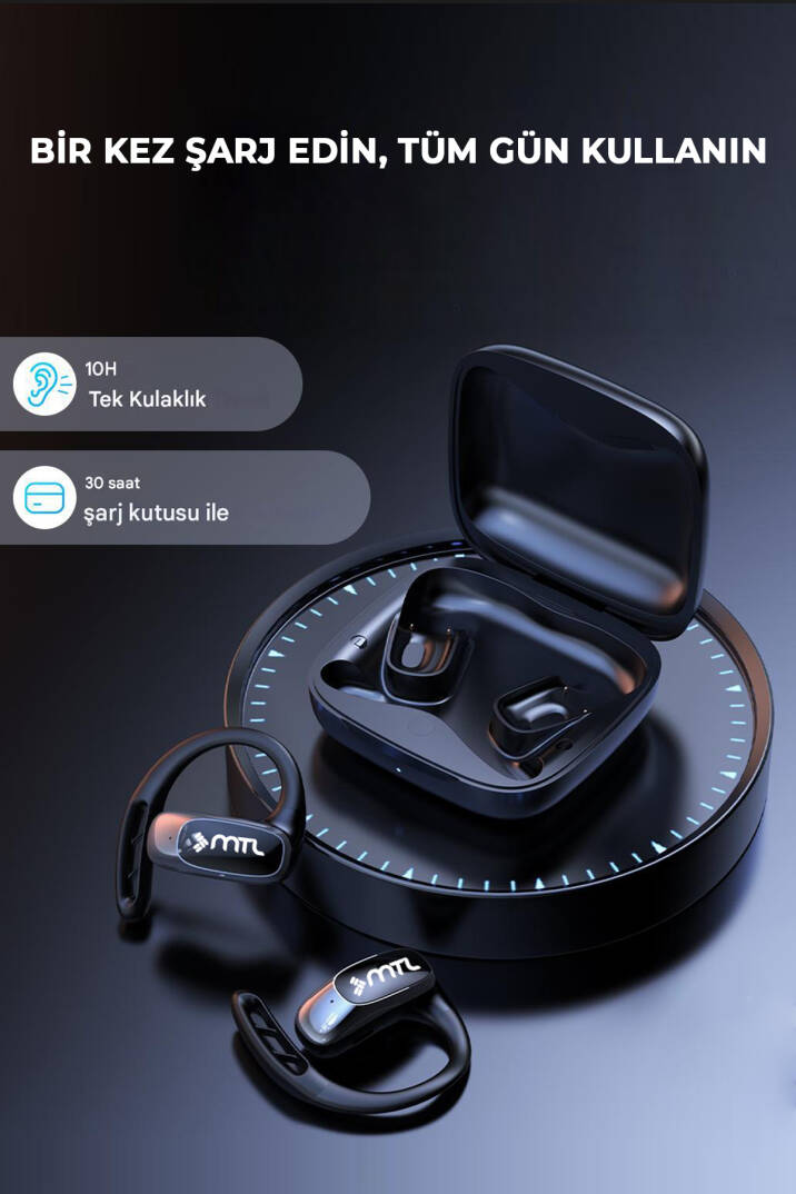 OWS Sporcu Kablosuz Bluetooth Kulaklık Kulak Üstü Ultra Konforlu Air Conduction Tipi MT934 - 26