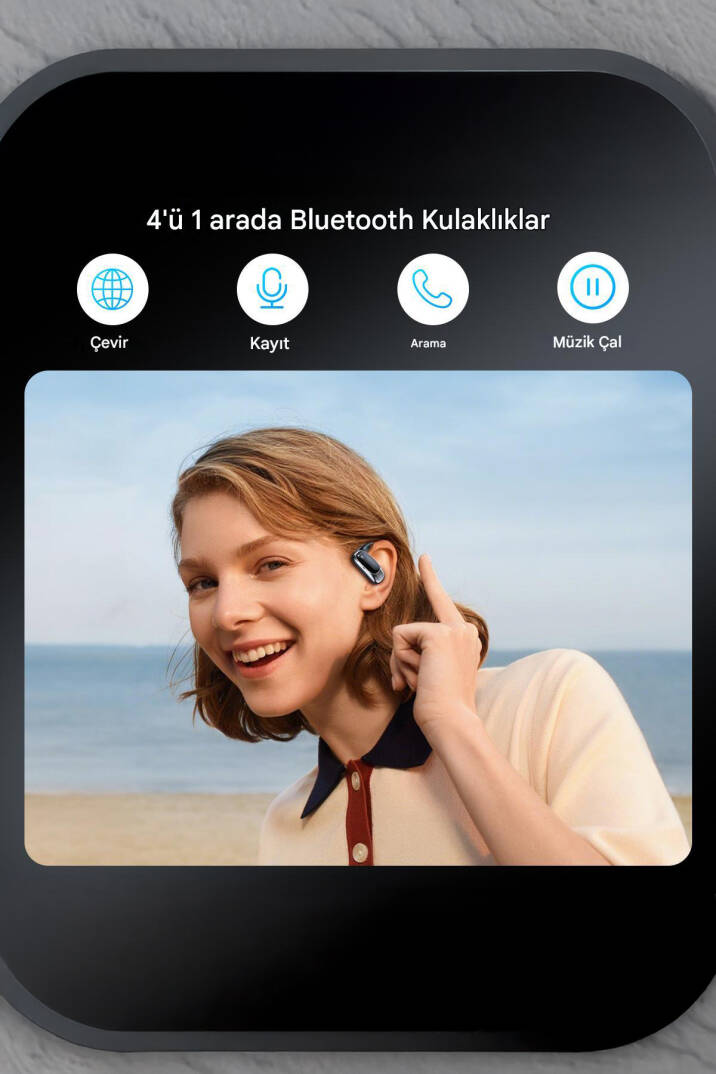 OWS Sporcu Kablosuz Bluetooth Kulaklık Kulak Üstü Ultra Konforlu Air Conduction Tipi MT934 - 28