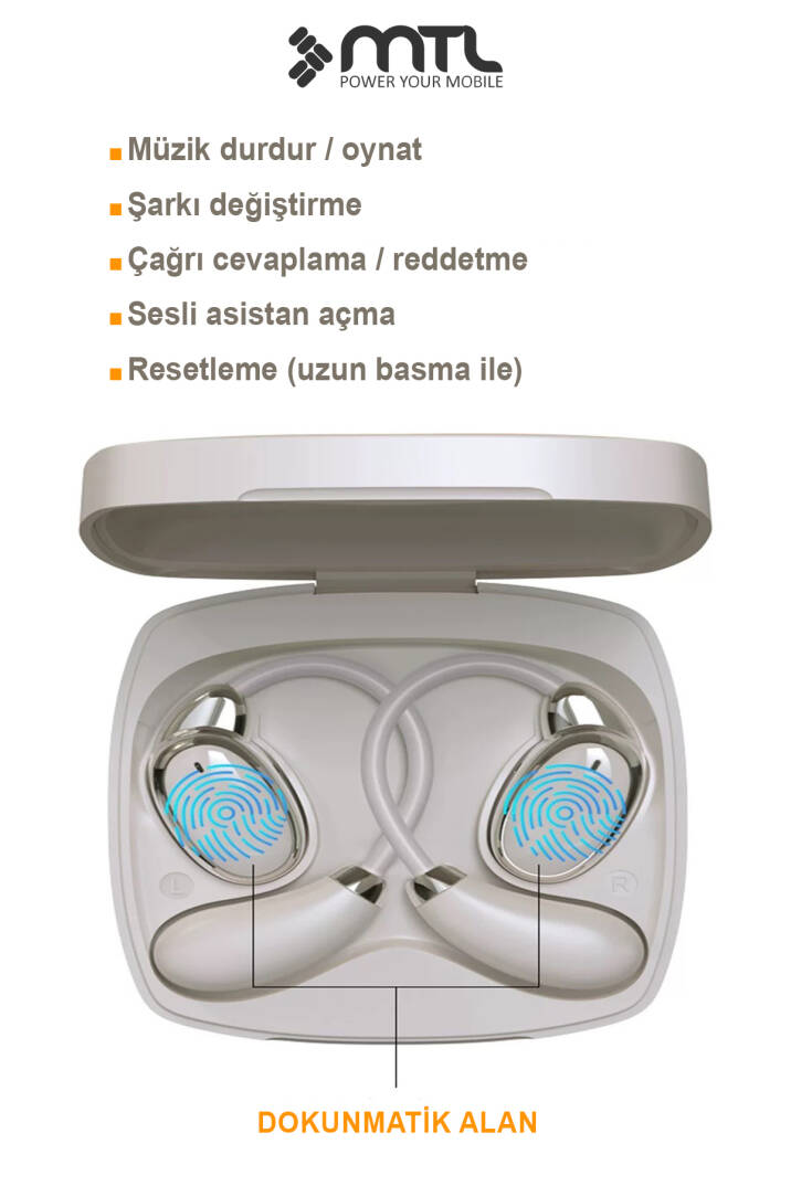 OWS Sporcu Kablosuz Bluetooth Kulaklık Ultra Lüks Konforlu Air Conduction Tipi MT948 - 6