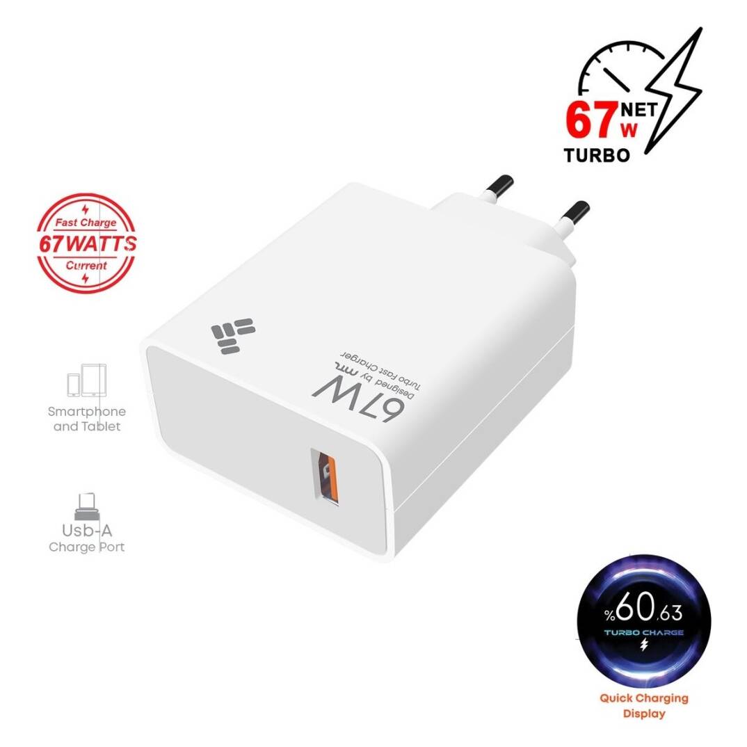 Poco X6 5g Uyumlu 67W Turbo USB Şarj Seti Qc 4.0 MT-A1763 - 2