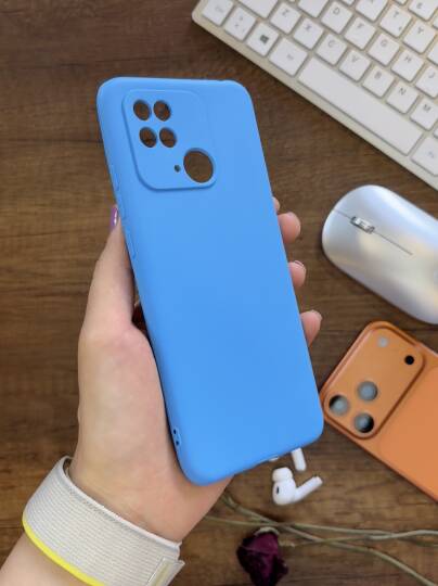 Redmi 10C / Poco C40 Uyumlu Kamera Korumalı Darbeye Dayanıklı Renk Atmayan Fab Silikon Kılıf - 14