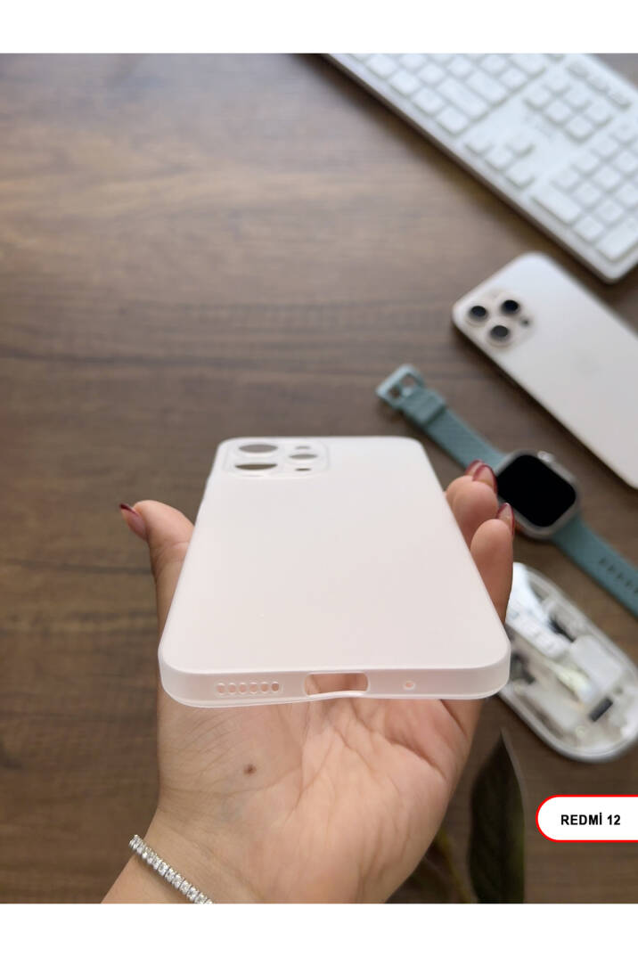 Redmi 12 Uyumlu Süper İnce Mat Ultra Thin Silikon Kılıf - 9