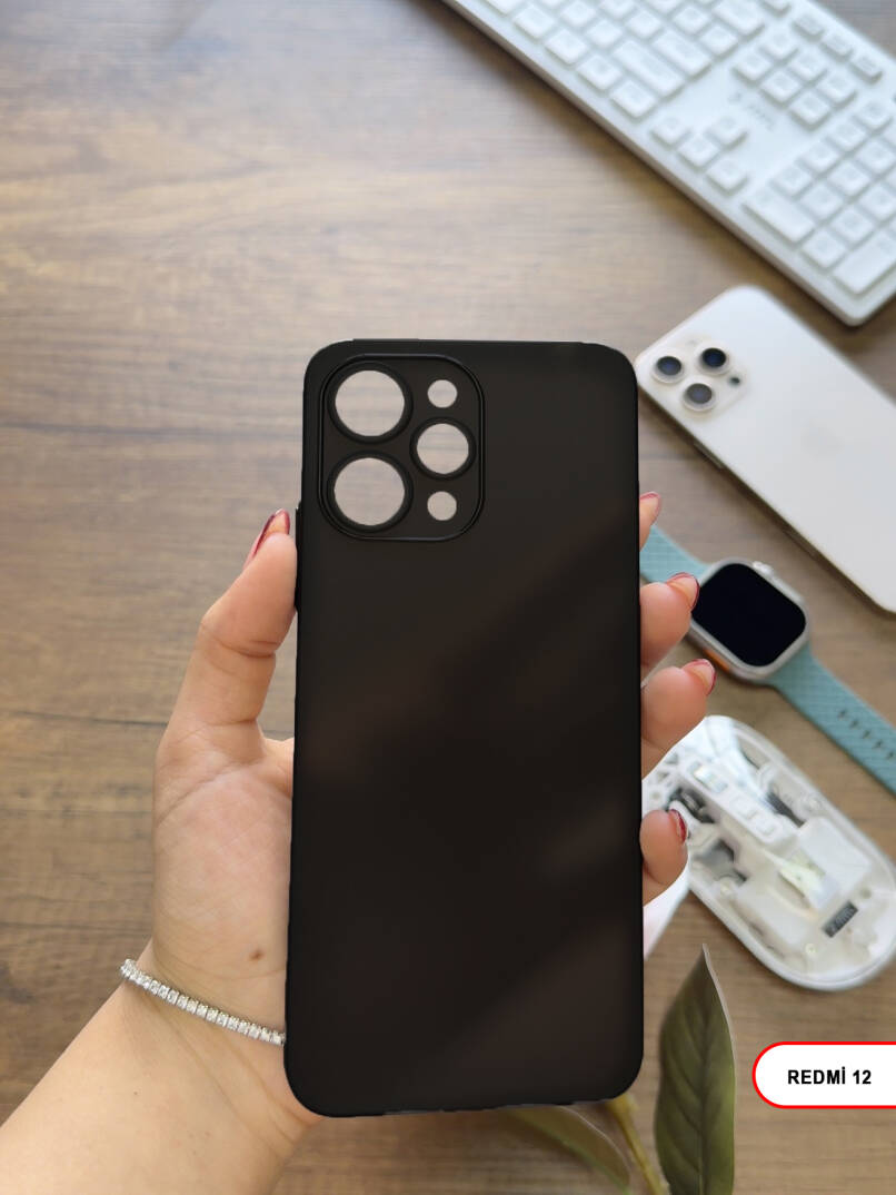 Redmi 12 Uyumlu Süper İnce Mat Ultra Thin Silikon Kılıf - 17