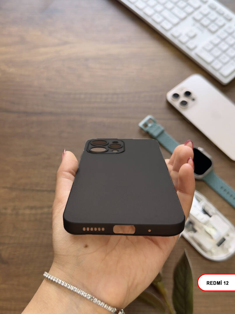 Redmi 12 Uyumlu Süper İnce Mat Ultra Thin Silikon Kılıf - 18