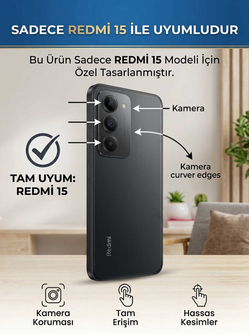 Redmi 15 Uyumlu Süper İnce Mat Ultra Thin Silikon Kılıf - 10