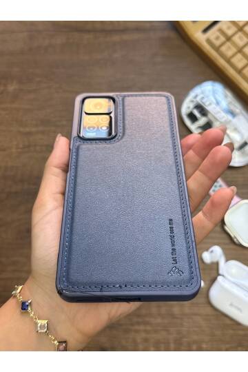 Redmi Note 11 Pro 4G Uyumlu Premium Deri Dokulu Darbelere Karşı Dayanıklı Nazal Silikon Kılıf - 3