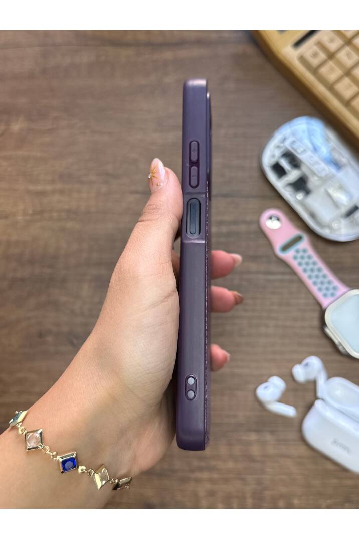 Redmi Note 11 Pro 4G Uyumlu Premium Deri Dokulu Darbelere Karşı Dayanıklı Nazal Silikon Kılıf - 6