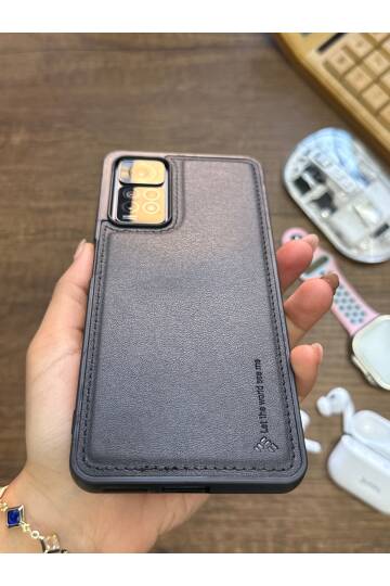 Redmi Note 11 Pro 4G Uyumlu Premium Deri Dokulu Darbelere Karşı Dayanıklı Nazal Silikon Kılıf - 15
