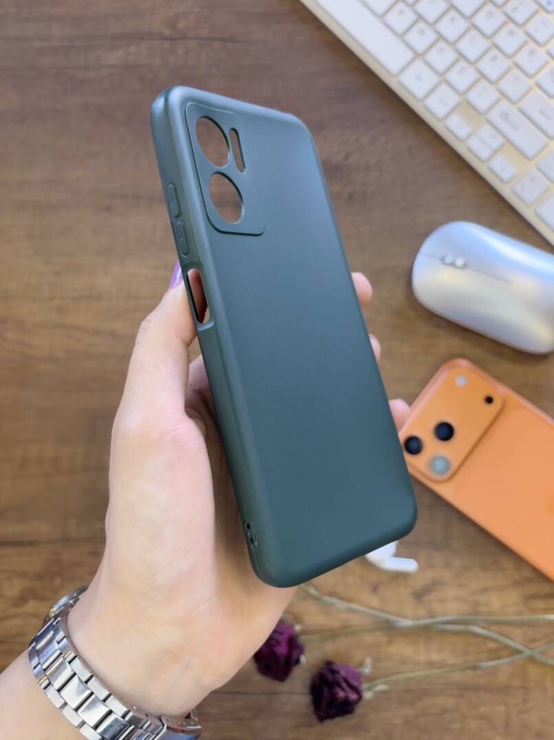 Redmi Note 11E Uyumlu Kamera Korumalı Darbeye Dayanıklı Renk Atmayan Fab Silikon Kılıf - 3