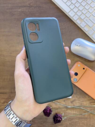 Redmi Note 11E Uyumlu Kamera Korumalı Darbeye Dayanıklı Renk Atmayan Fab Silikon Kılıf - 4