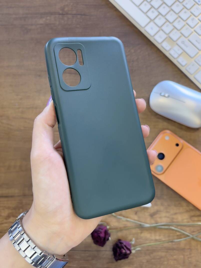 Redmi Note 11E Uyumlu Kamera Korumalı Darbeye Dayanıklı Renk Atmayan Fab Silikon Kılıf - 4