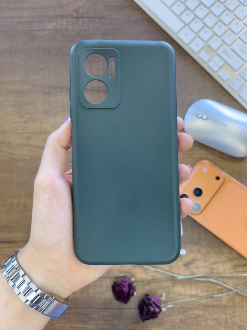 Redmi Note 11E Uyumlu Kamera Korumalı Darbeye Dayanıklı Renk Atmayan Fab Silikon Kılıf - 5