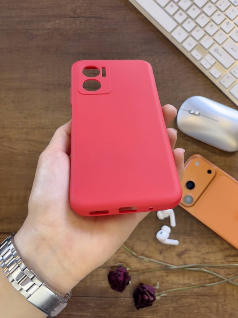 Redmi Note 11E Uyumlu Kamera Korumalı Darbeye Dayanıklı Renk Atmayan Fab Silikon Kılıf - 7
