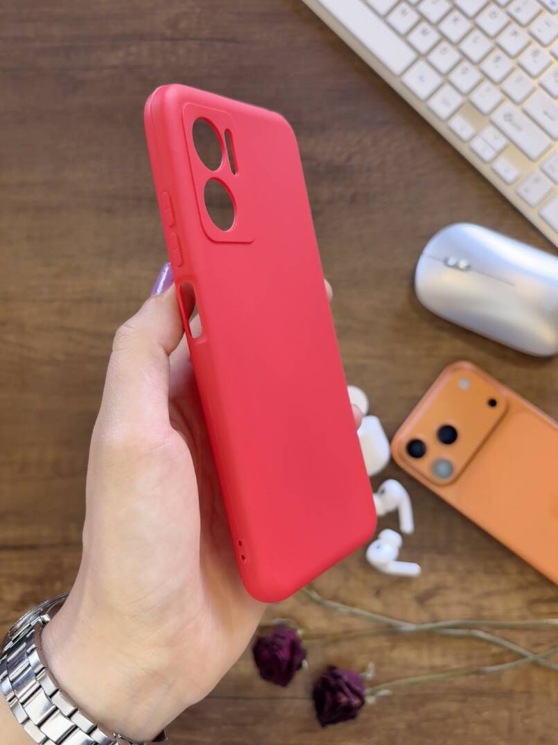 Redmi Note 11E Uyumlu Kamera Korumalı Darbeye Dayanıklı Renk Atmayan Fab Silikon Kılıf - 8