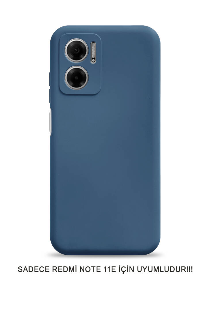 Redmi Note 11E Uyumlu Kamera Korumalı Darbeye Dayanıklı Renk Atmayan Fab Silikon Kılıf - 11