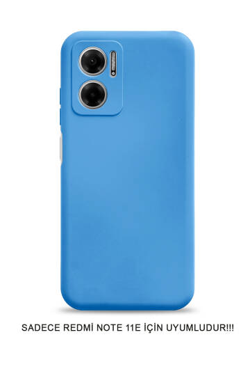 Redmi Note 11E Uyumlu Kamera Korumalı Darbeye Dayanıklı Renk Atmayan Fab Silikon Kılıf - 21