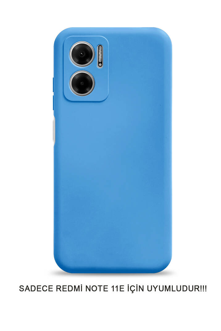Redmi Note 11E Uyumlu Kamera Korumalı Darbeye Dayanıklı Renk Atmayan Fab Silikon Kılıf - 21