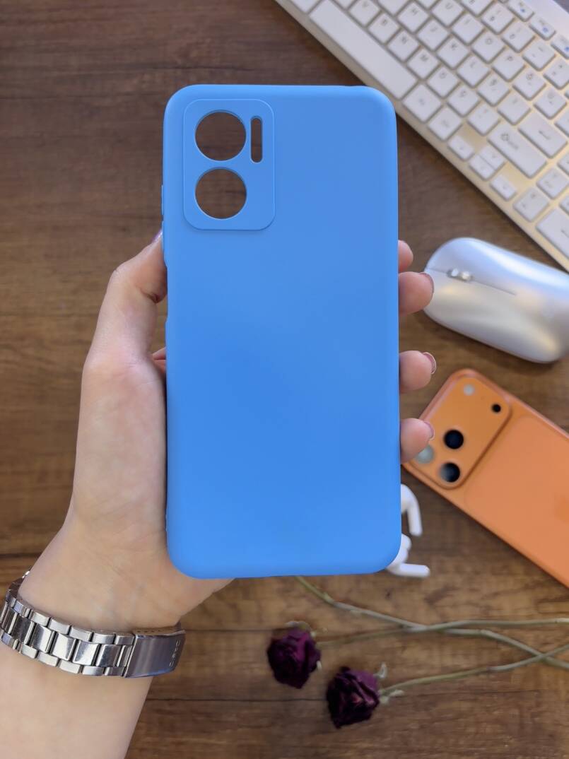 Redmi Note 11E Uyumlu Kamera Korumalı Darbeye Dayanıklı Renk Atmayan Fab Silikon Kılıf - 25