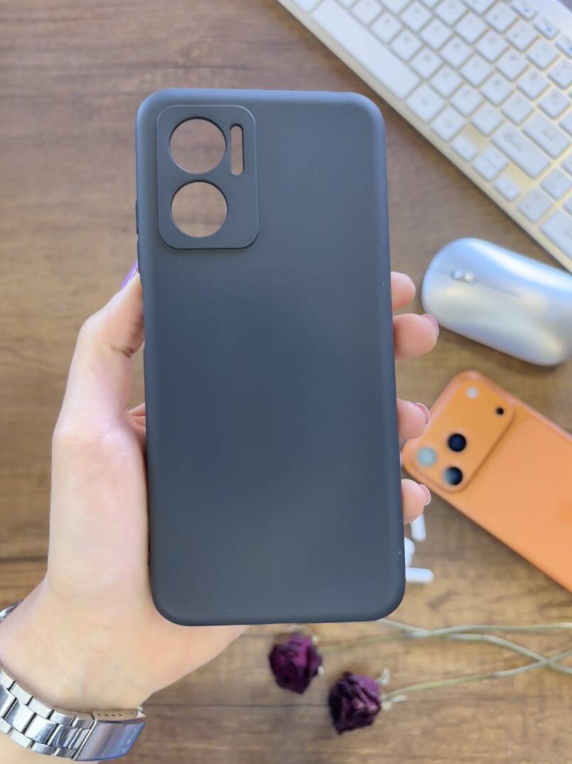 Redmi Note 11E Uyumlu Kamera Korumalı Darbeye Dayanıklı Renk Atmayan Fab Silikon Kılıf - 40