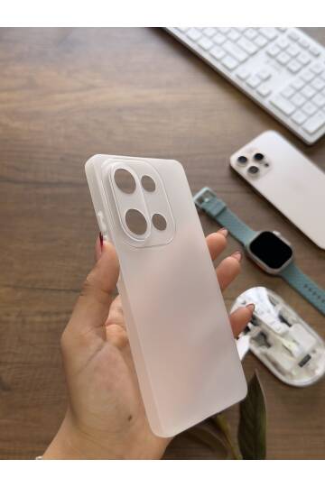 Redmi Note 13 Pro 4G Uyumlu Süper İnce Mat Ultra Thin Silikon Kılıf - 13
