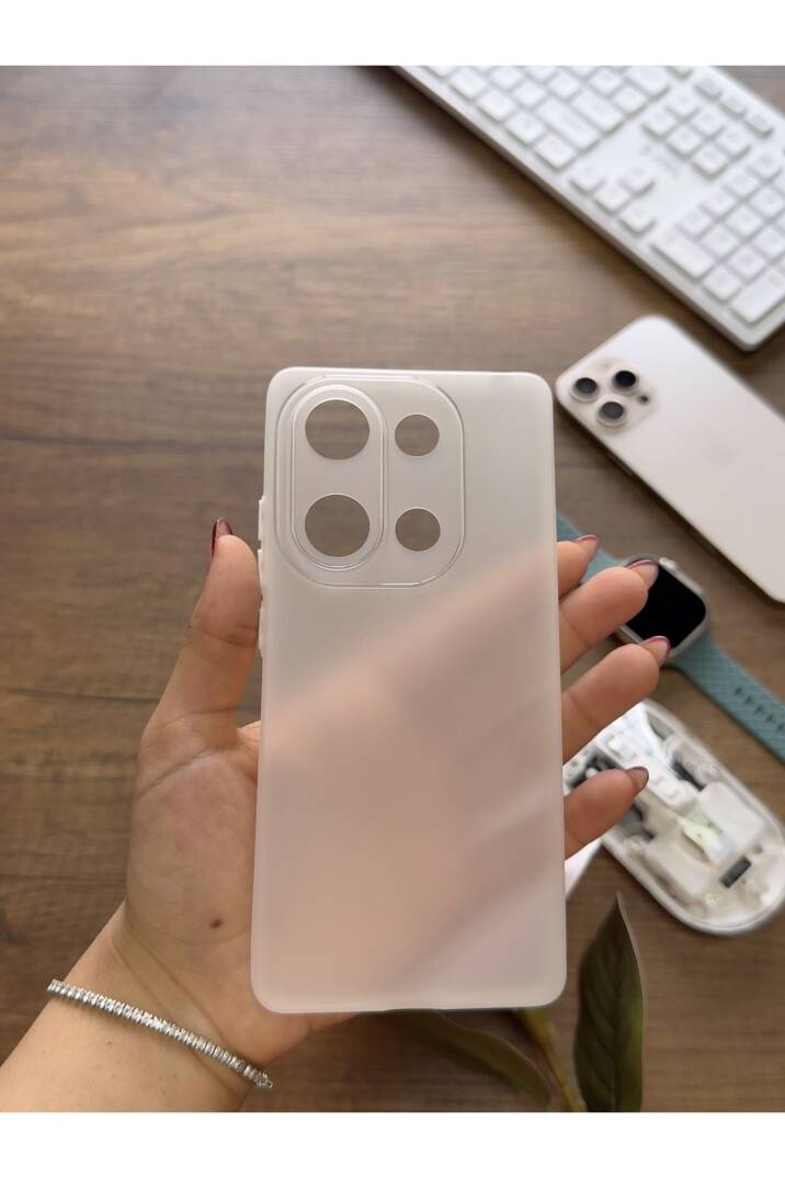 Redmi Note 13 Pro 4G Uyumlu Süper İnce Mat Ultra Thin Silikon Kılıf - 16