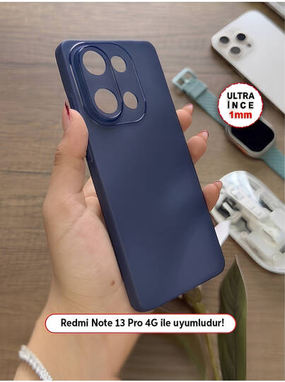 Redmi Note 13 Pro 4G Uyumlu Süper İnce Mat Ultra Thin Silikon Kılıf - 17