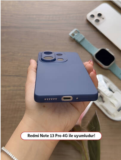 Redmi Note 13 Pro 4G Uyumlu Süper İnce Mat Ultra Thin Silikon Kılıf - 18