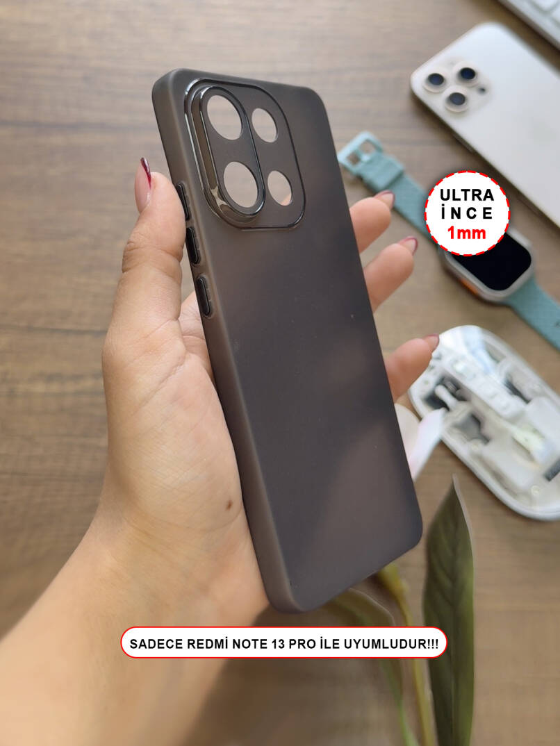 Redmi Note 13 Pro 4G Uyumlu Süper İnce Mat Ultra Thin Silikon Kılıf - 21