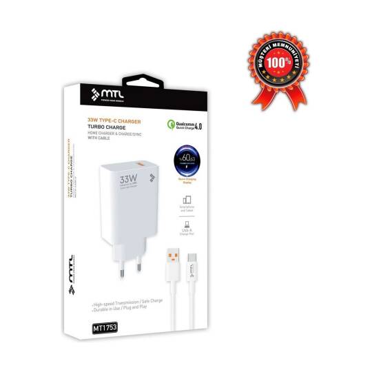 Redmi Note 13R Uyumlu 33W Turbo USB Şarj Seti Qc 4.0 MT-A1753 - 8