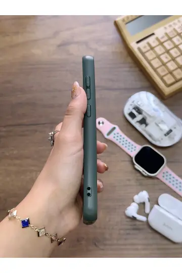 Redmi Note 9 Uyumlu Premium Deri Dokulu Darbelere Karşı Dayanıklı Nazal Silikon Kılıf - 5