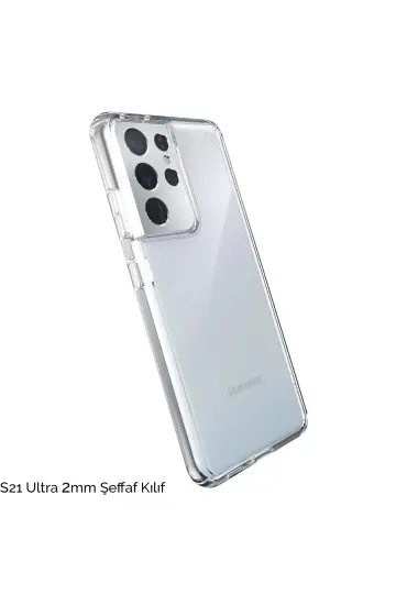 S21 Ultra 2MM Kalın Şeffaf Kılıf POULS21ULTRA