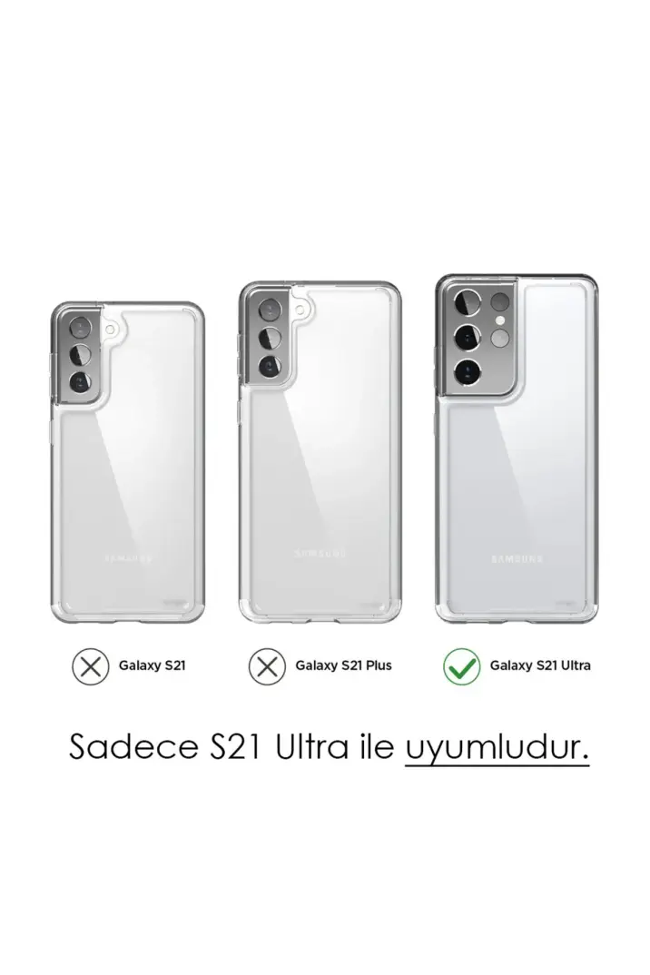 S21 Ultra 2MM Kalın Şeffaf Kılıf POULS21ULTRA - 4
