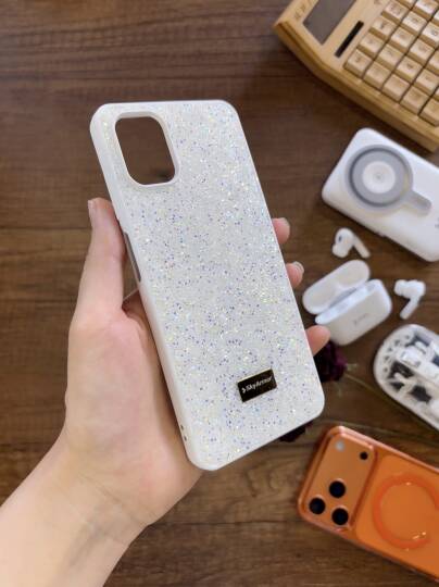 Samsung A06 Uyumlu Kadife İç Yüzey Tasarımlı Taşlı Işıltılı Parlak Pırlanta Kılıf Dia Plus - 6